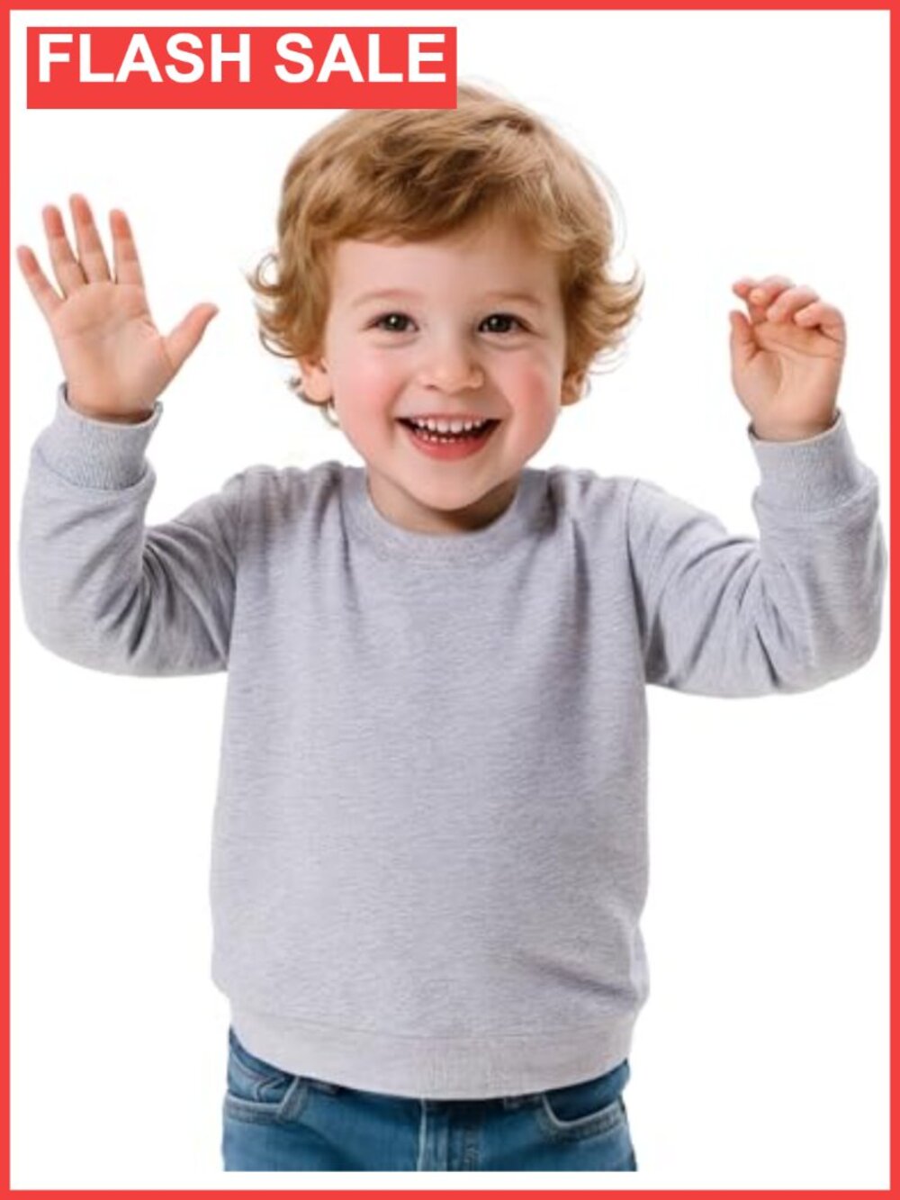 Toddler Boys Long Sleeve Cotton Crewneck Sweatshirt Pullover